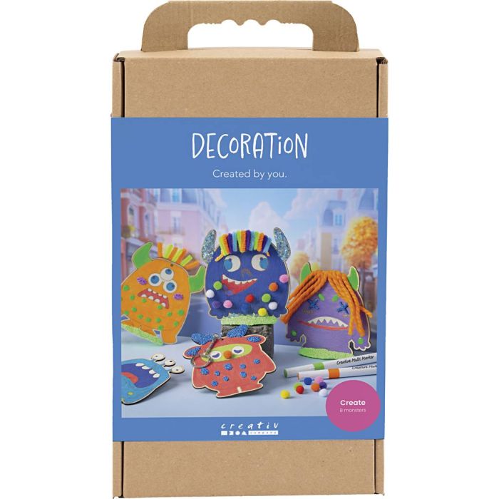 Craft Kit Decoration, Monsters, colorful, happy colours, bold colours, 1 pack