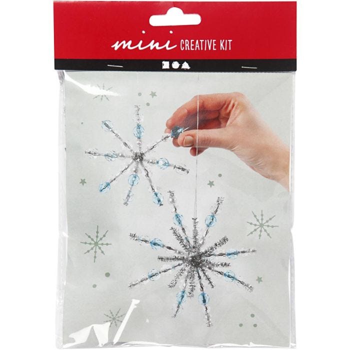 Mini Craft Kit, snowflakes, 1 pack