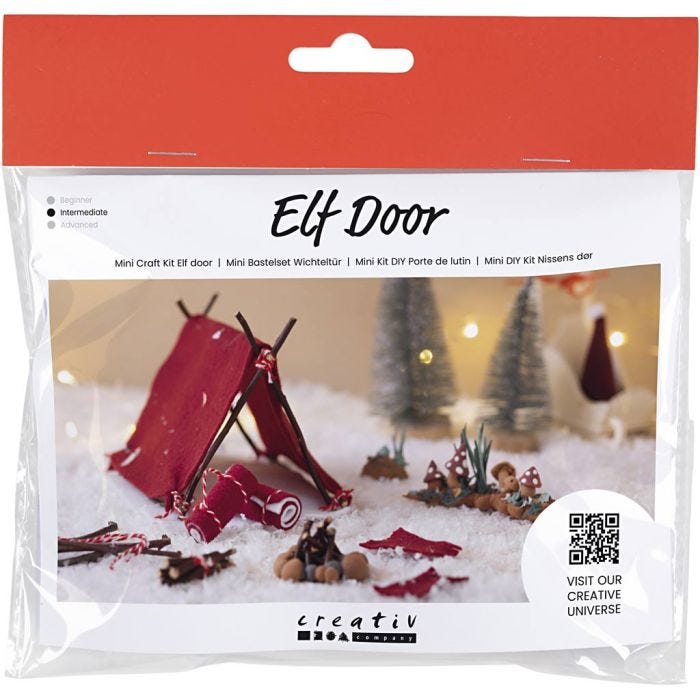 Mini Craft Kit Elf Door, Going Camping, 1 pack