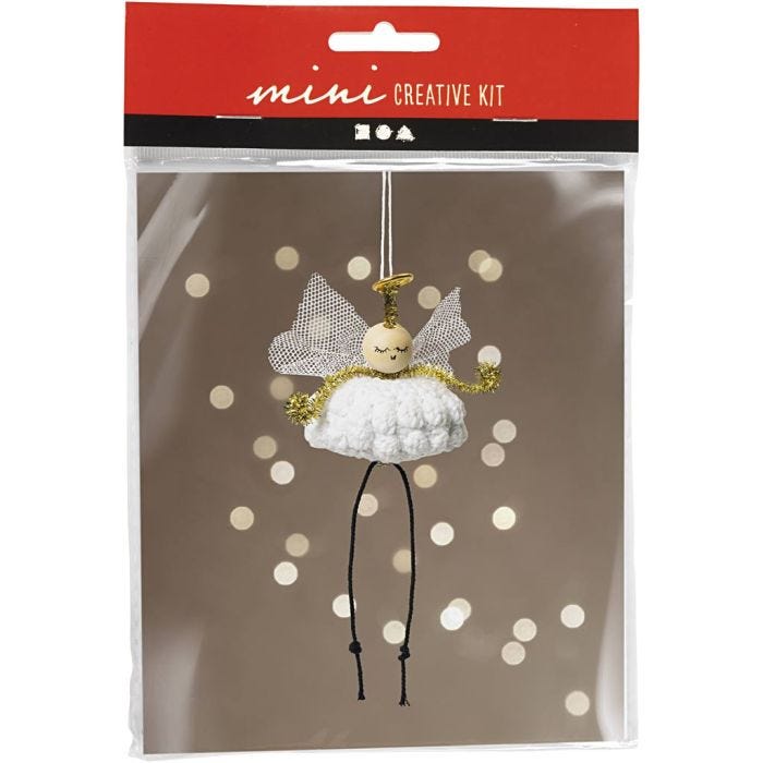 Mini Craft Kit Crochet , Angel, 1 pack
