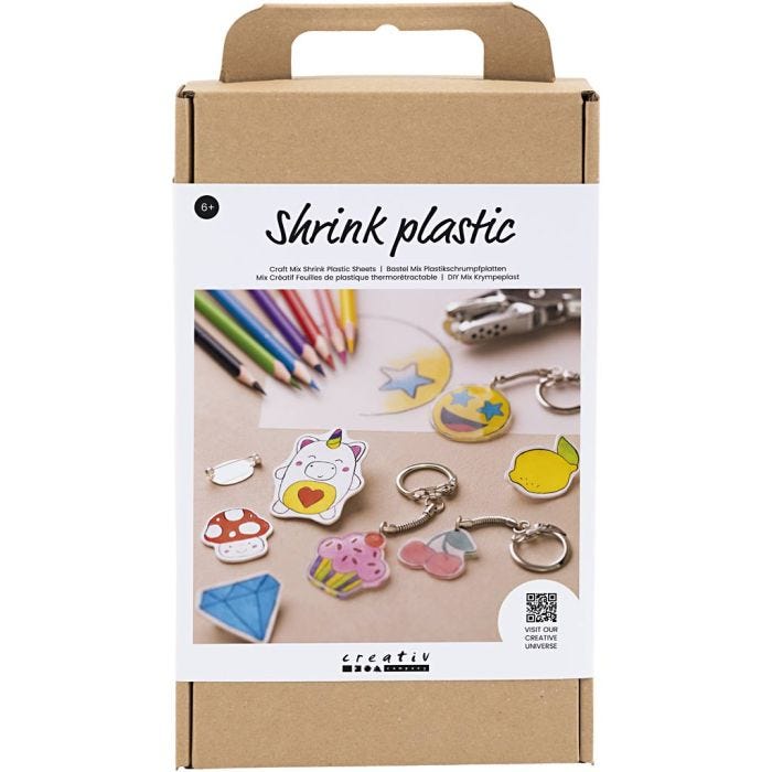 Craft Mix Shrink Plastic Sheets, Accessories, 1 pack
