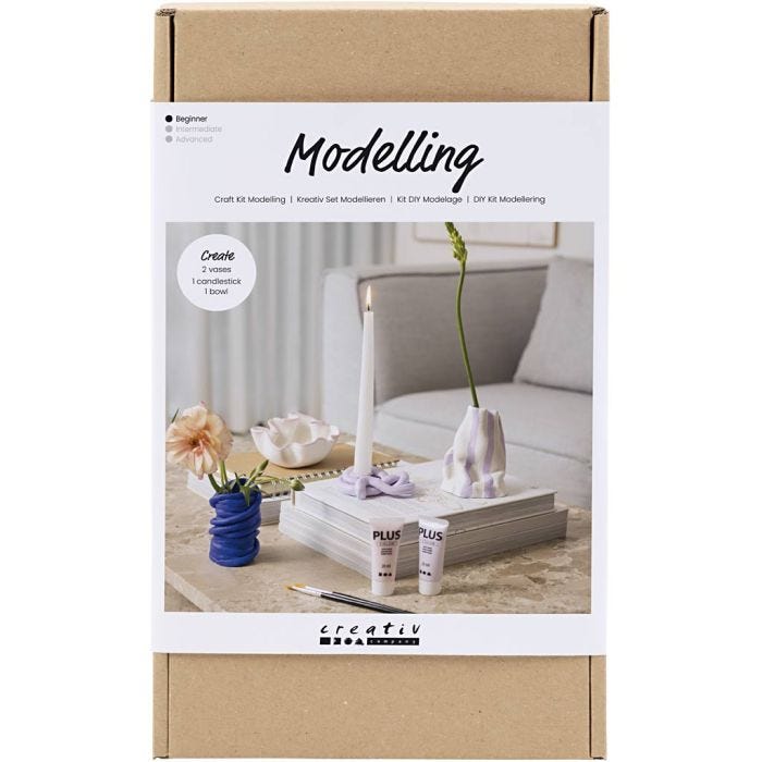 Craft Kit Modelling, Pots and Vases, 1 pack