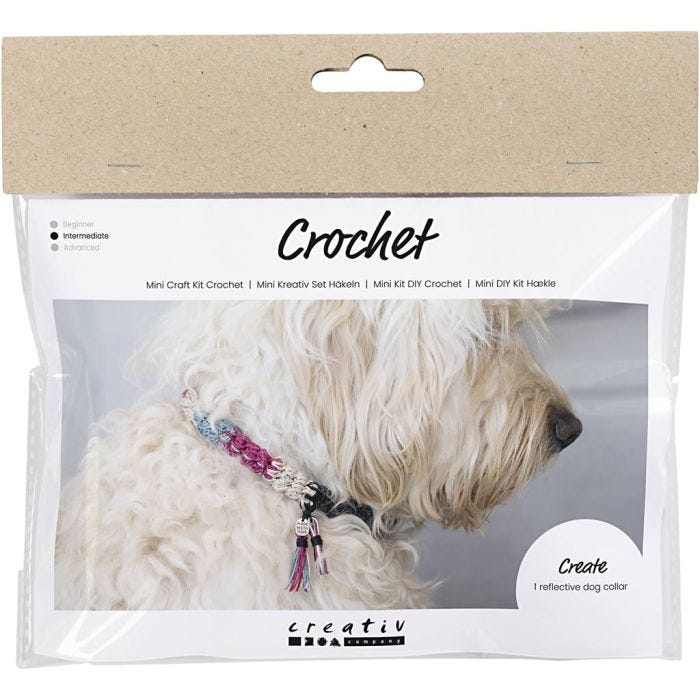 Mini Craft Kit Crochet, Dog Collar, 1 pack