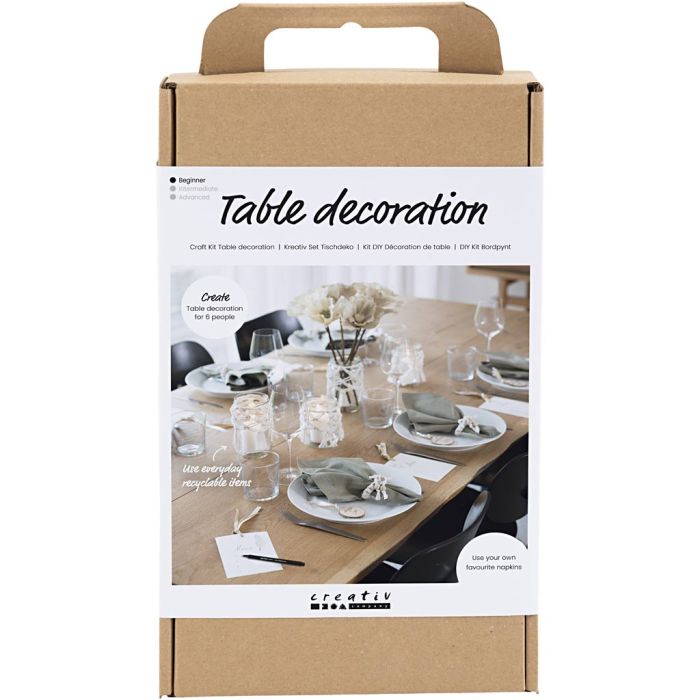 Craft Kit Table Decoration, natural, 1 pack