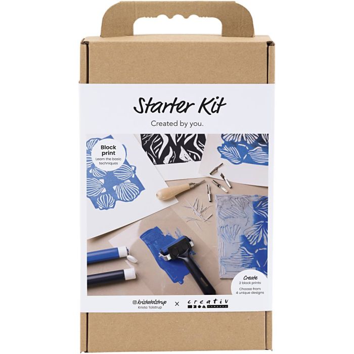 Starter Craft Kit Block Printing, 1 pack