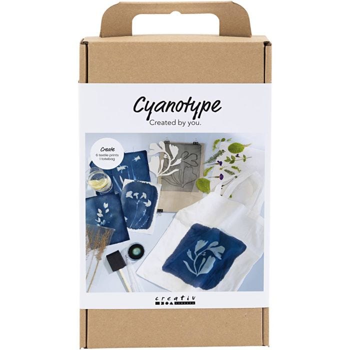 Craft Kit Cyanotype, Textile, blue, 1 pack
