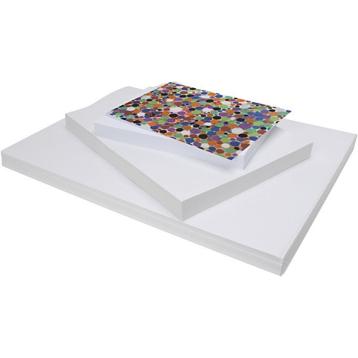 Card, A2,A3,A4, 180 g, white, 3x100 sheet/ 1 pack