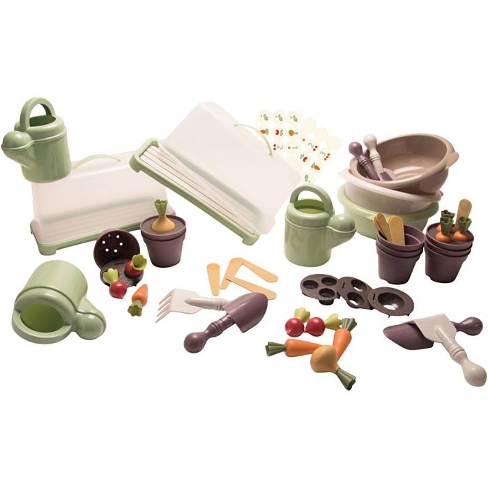 dantoy Green Garden Planting Set, assorted colours, 54 parts/ 1 set