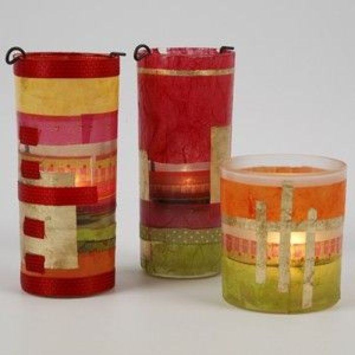 Enchanting Candle Holders with Gold