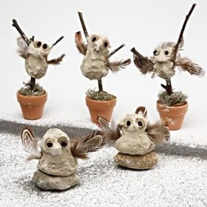 Papier-Mâché Pulp Figures