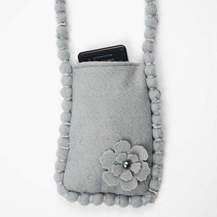 A Mobile Phone Bag in Felt