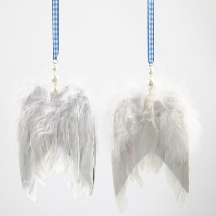 Angel Wings with Decorative Ribbons