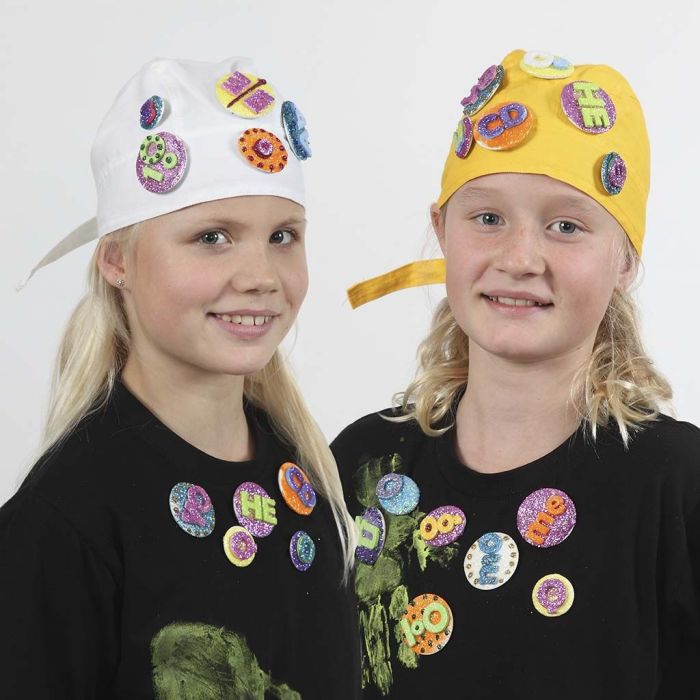 Badges with Glitter Effect