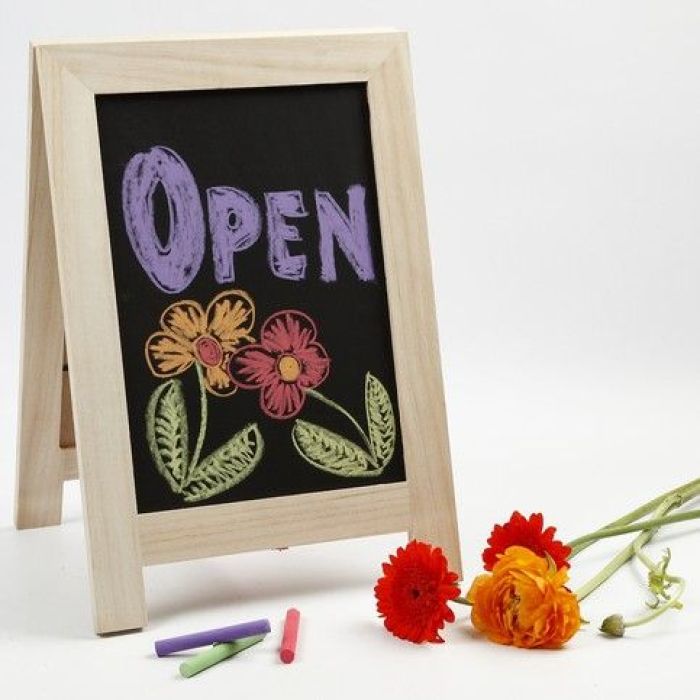 A Sandwich Board with Whiteboard Foil