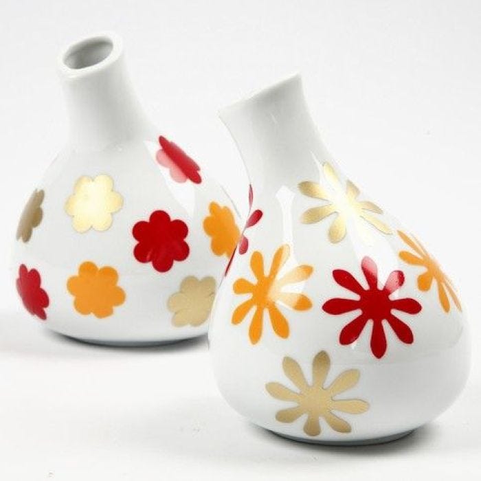 Vases with Color Decor