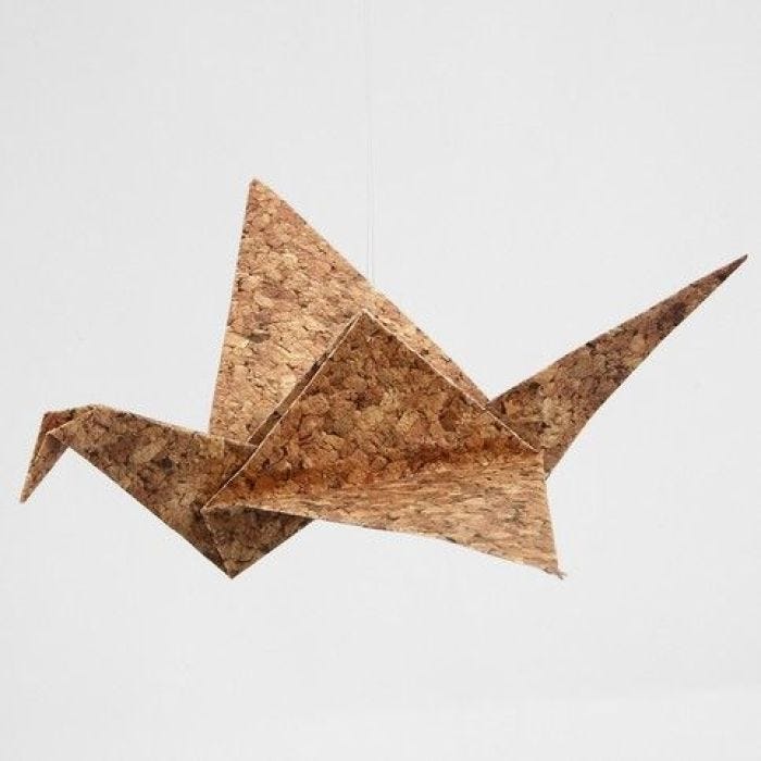 Origami Birds made from Oslo Nature Origami Paper