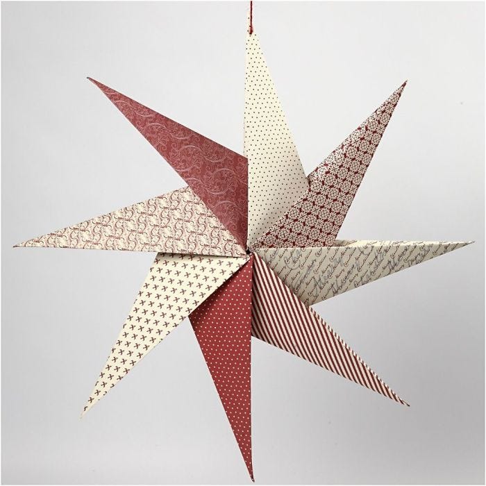 An Origami Star from Handmade Paper