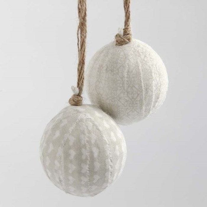 Baubles wrapped with Vivi Gade Design Fabric