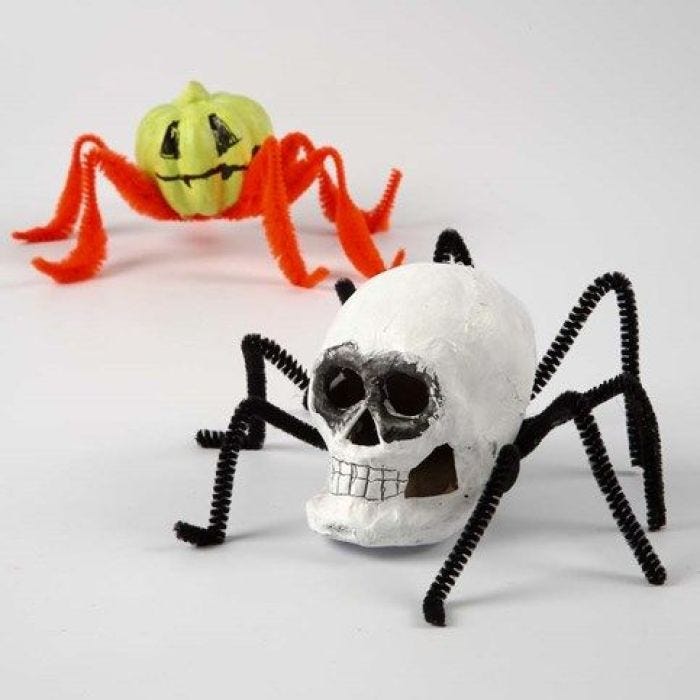 Creepy-Crawlies made from Papier-Mâché and Pipe Cleaners