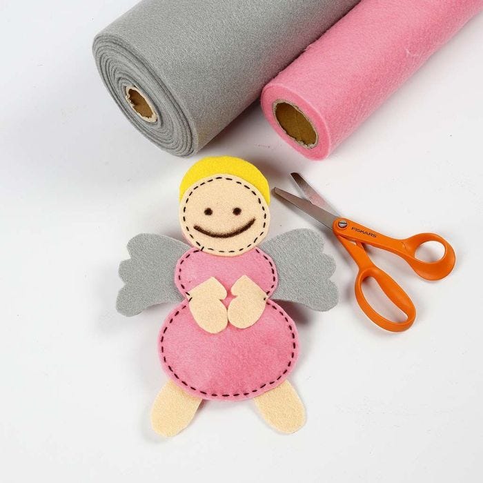 An Angel made from Craft Felt