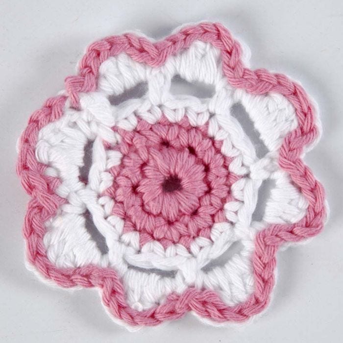 A crocheted Flower