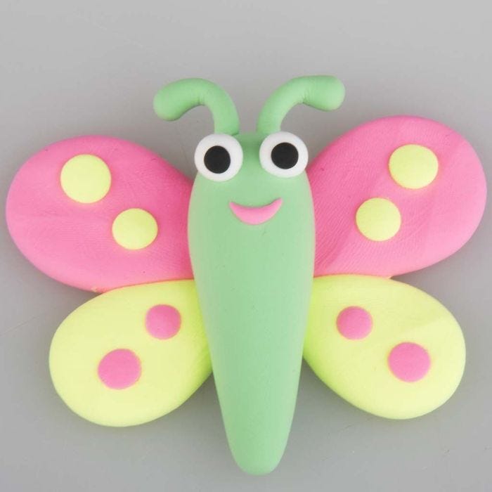 A Butterfly modelled from Silk Clay