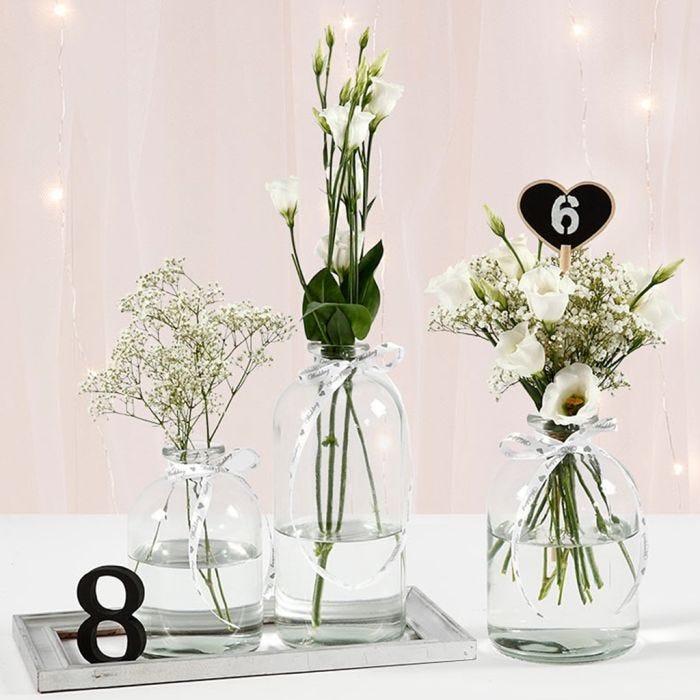 Free-standing Table Numbers or  Hearts with Blackboard Paint