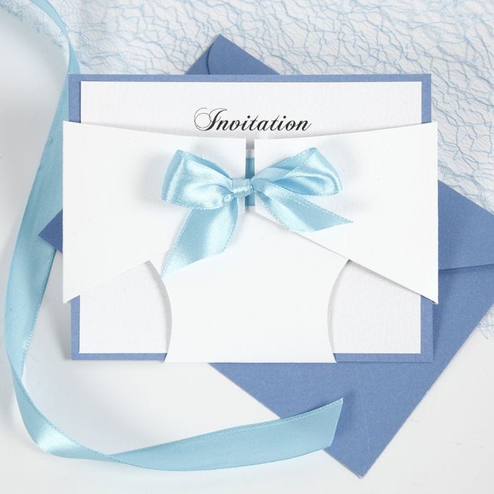 A Christening Invitation with a Nappy