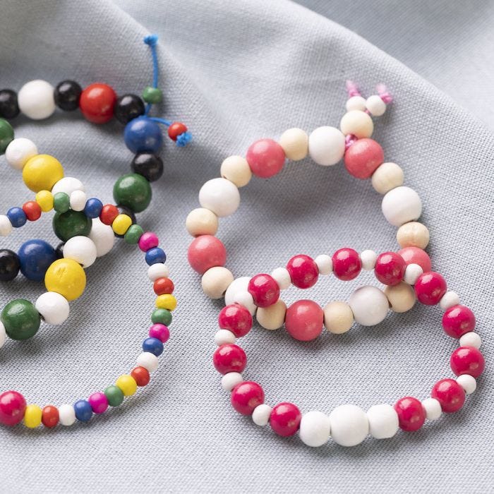 Children's Bracelets with wooden Beads