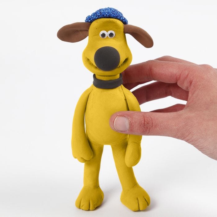 Bitzer from Shaun the Sheep modelled from Silk Clay and Foam Clay