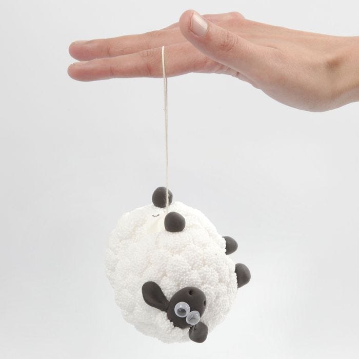 A Shaun the Sheep yoyo with Foam Clay