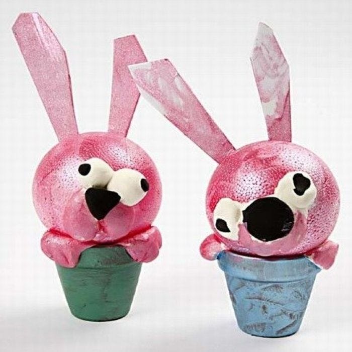 Potty Easter animals