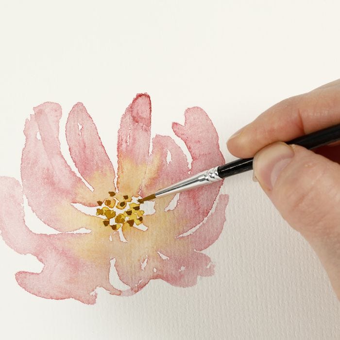 How to paint with watercolours using the “wet-on-dry” technique