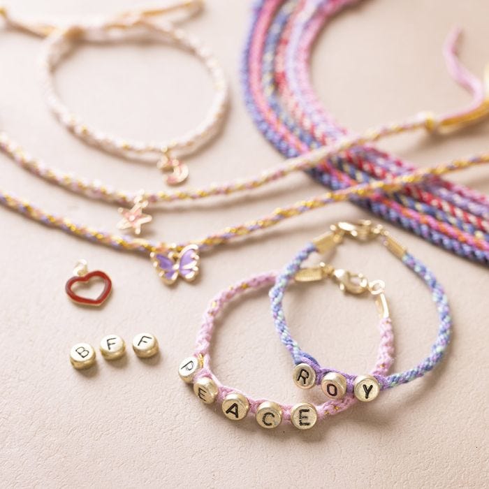 Starter Craft Kit: Learn how to make kumihimo bracelets and mini key rings