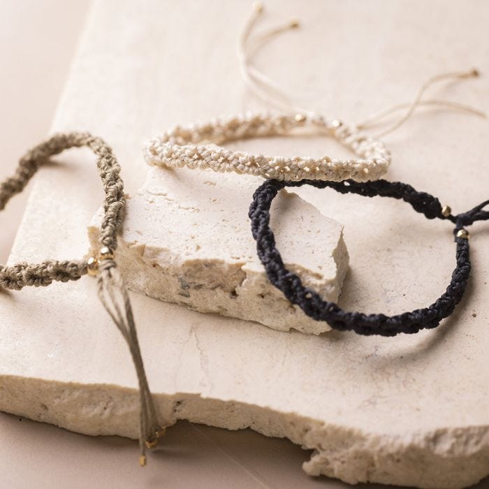 Knotted Macramé Bracelets