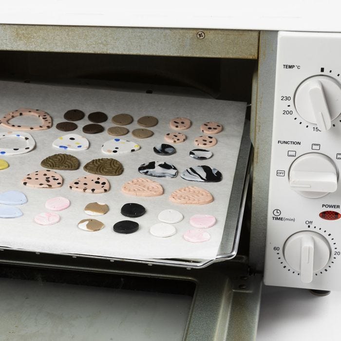 How to bake charms, pendants and beads with fine clay polymer