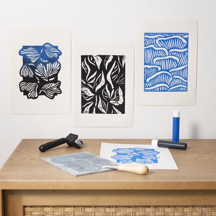 Starter Craft Kit: Learn how to make block prints