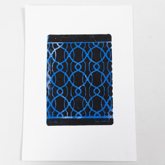 How to make gel prints with stencils