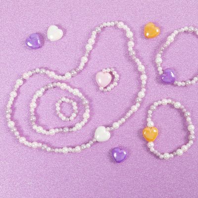 Jewellery with pastel wax beads