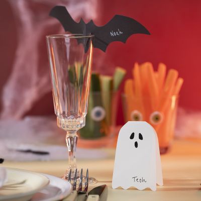 Cardboard Halloween place cards
