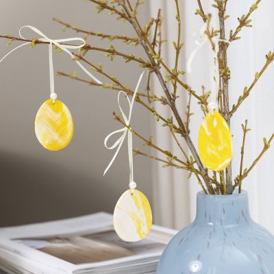 Marbled eggs in fine clay polymer