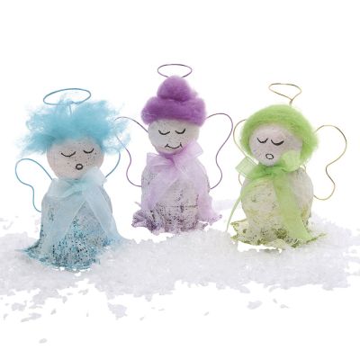 Cute plaster angels in beautiful colours