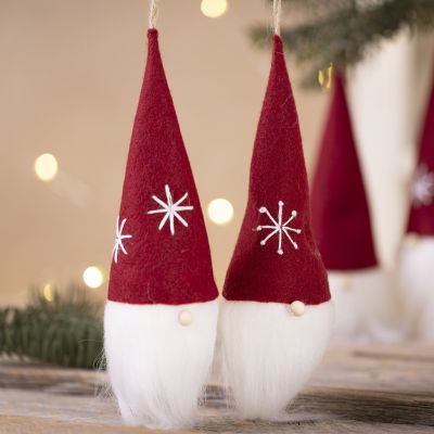 Felt Christmas elf ornaments