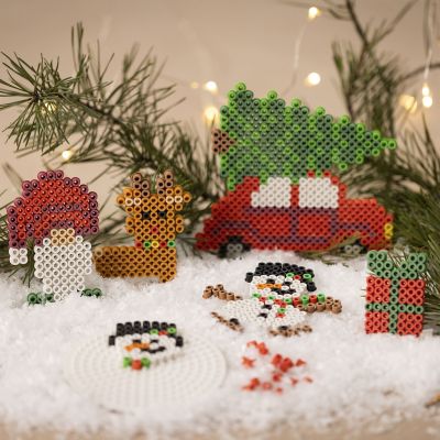 Christmas motifs made from NABBI BioBeads