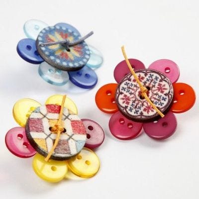 Brooches with Buttons