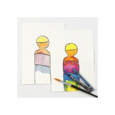 Watercolour Crayons put into Practise