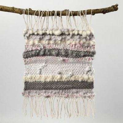 A woven Picture from Cotton Yarn