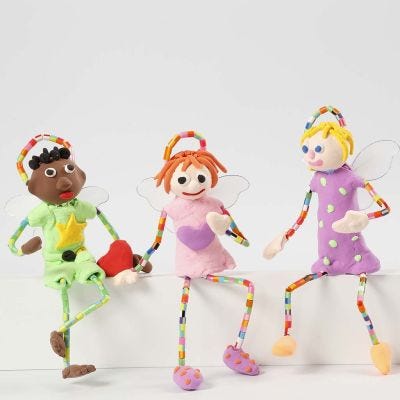 Angels made from Pipe Cleaners
