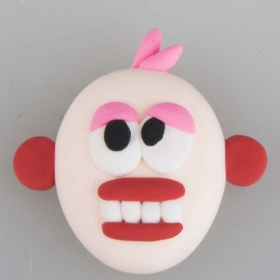 A Head modelled from Silk Clay