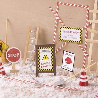 The elf door is under construction